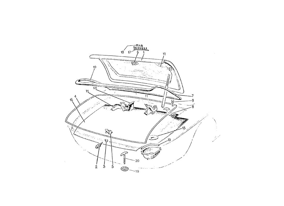 Diagram - Gruppo Baule: 006 - Ferrparts