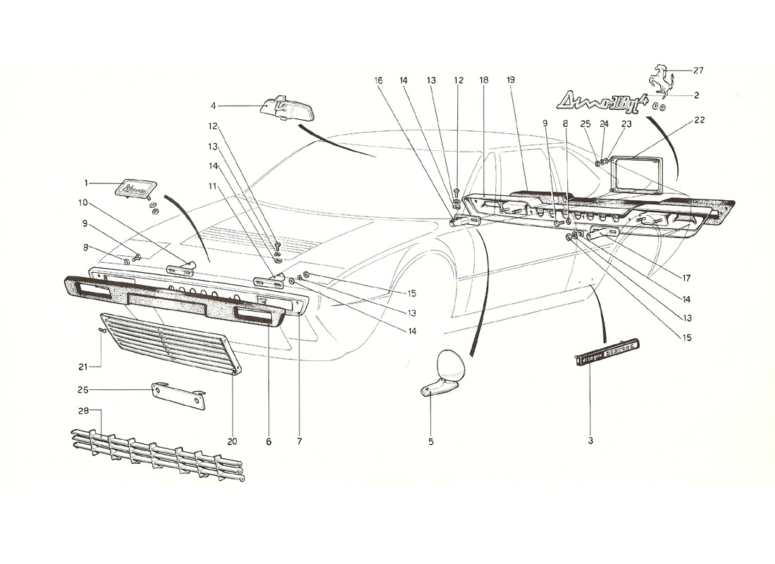 Diagram Search for Ferrari 308 GT4 Dino (1976) - Ferrparts