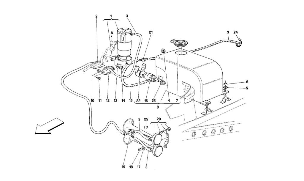 フェラーリ348センター通気口 Ferrari348 Plenum Chamber Intake