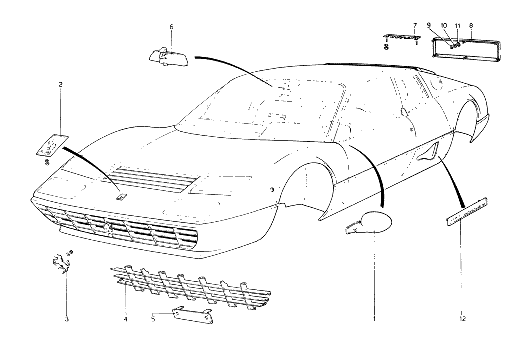 Diagram Search for Ferrari 512 BB - Ferrparts