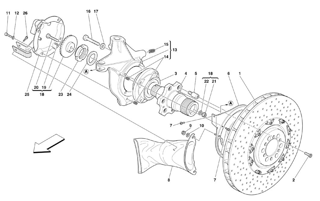 Diagram - Front Brake Disc and Steering Knuckle: 039 - Ferrparts