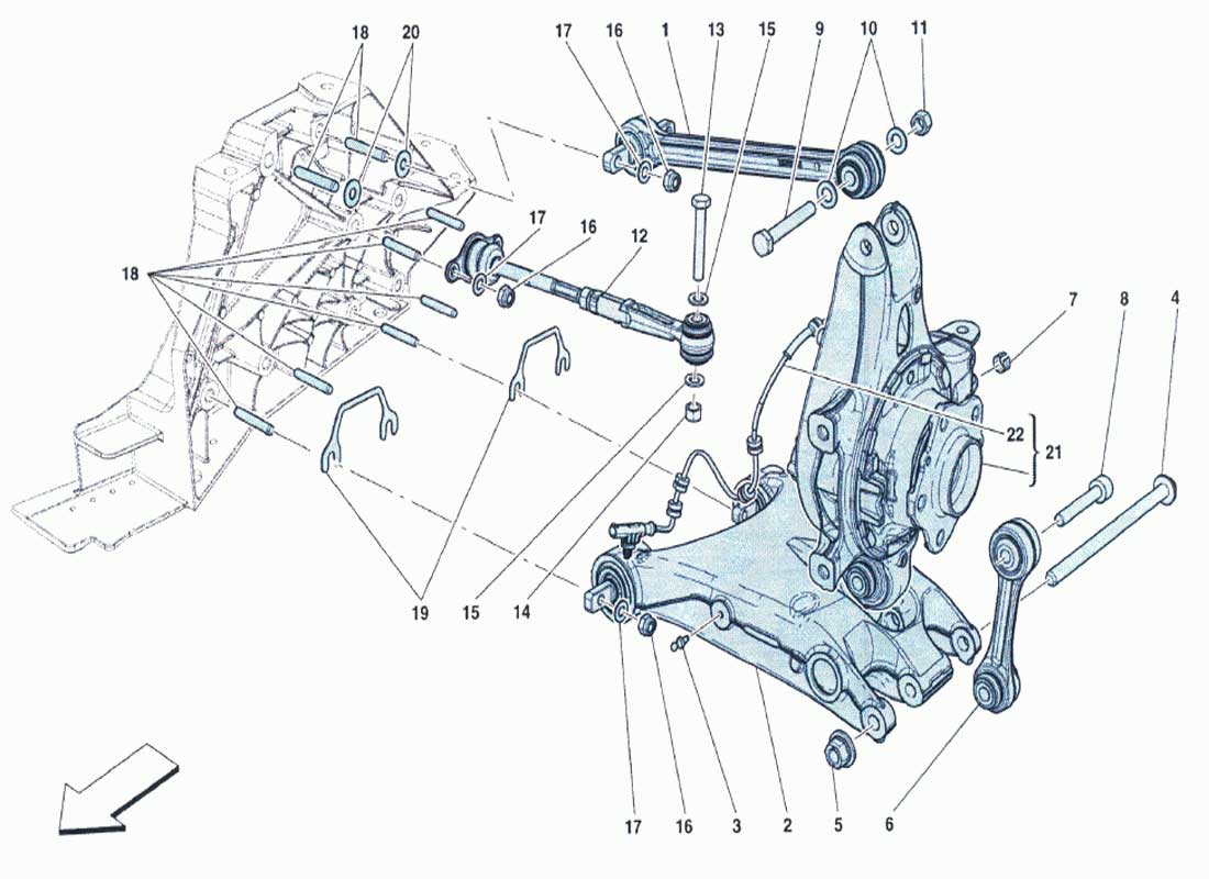 Diagram - Rear Suspension Levers: 036 - Ferrparts