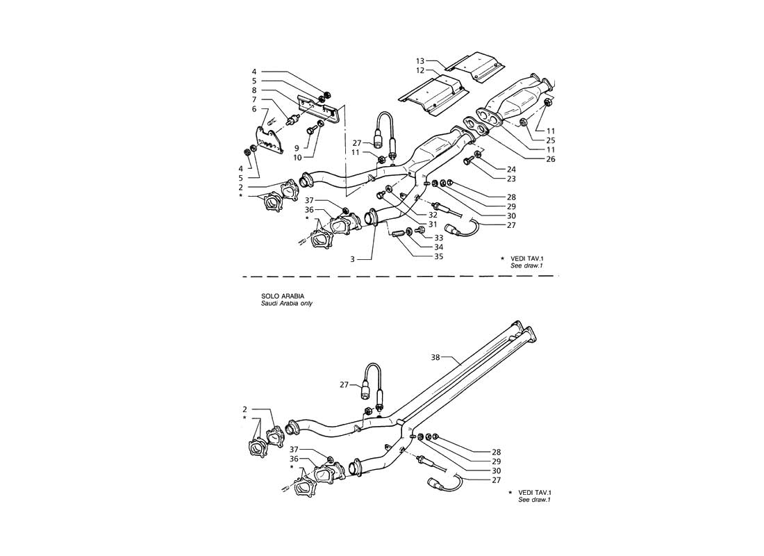 Diagram - Front Exhaust System: 024 - Ferrparts
