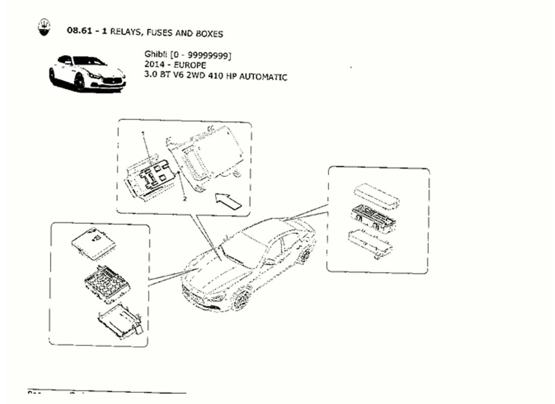 Diagram - RELAYS, FUSES AND BOXES: 084 - Ferrparts | 2003 Maserati Coupe Fuse Box | | Ferrparts
