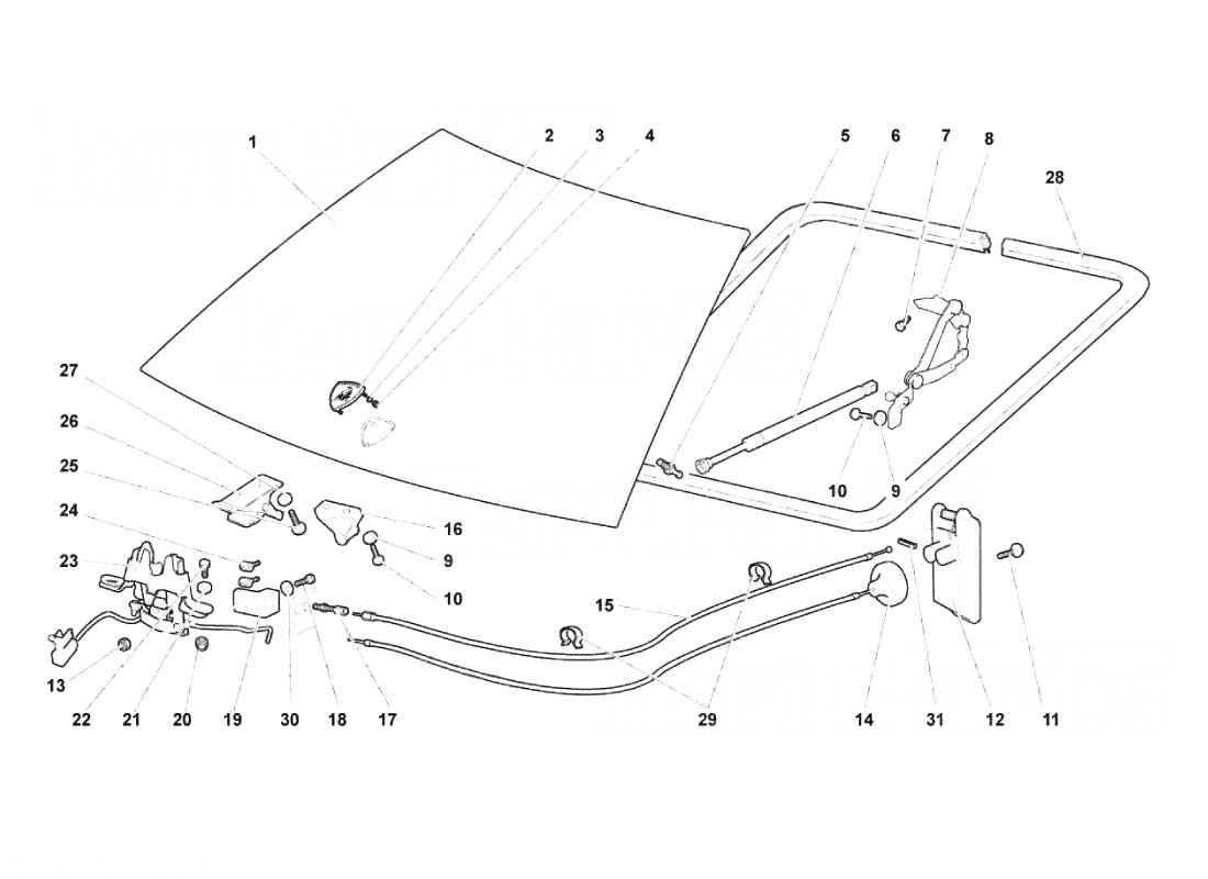 Diagram - Front Hood: 823 - Ferrparts